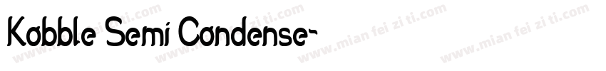 Kobble Semi Condense字体转换